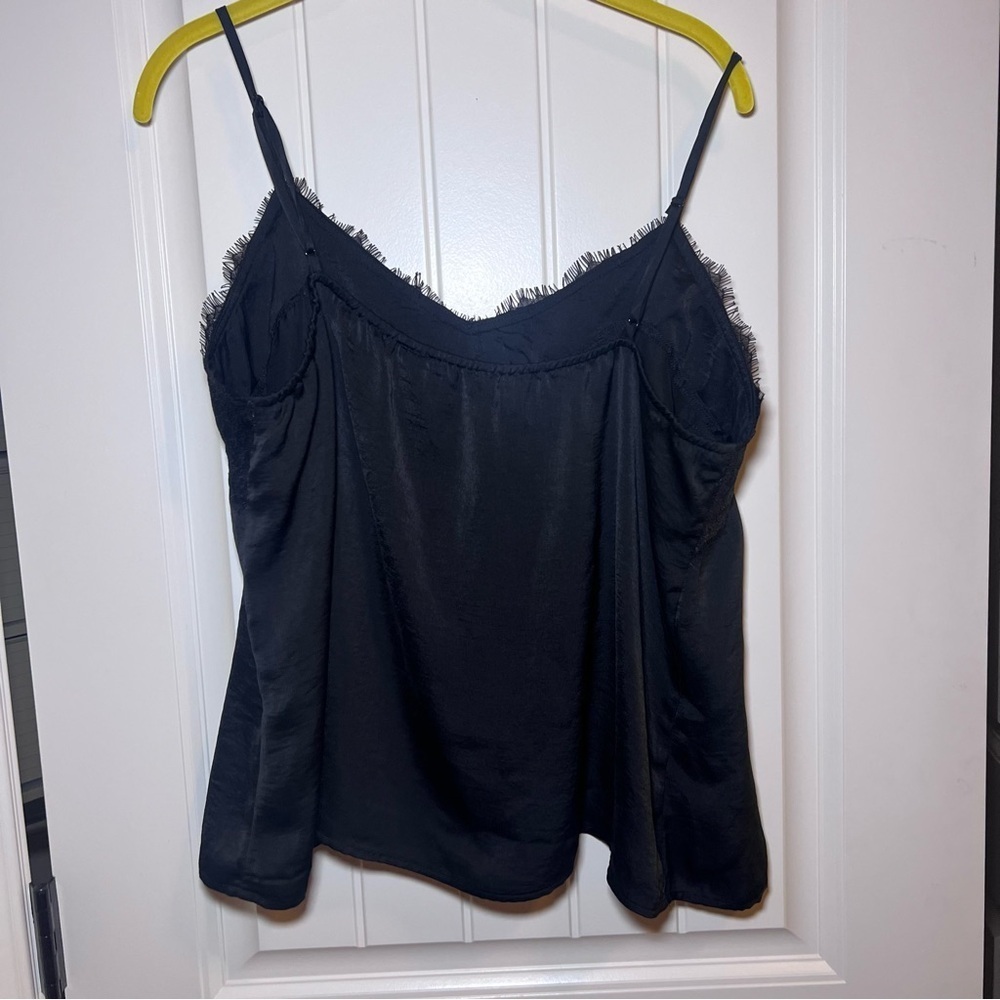 NWT Willow and Root Womens Black Lace Cami Tank Adjustable Straps Size Large - Picture 4 of 8